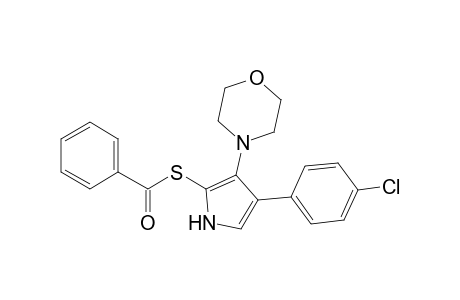2-Benzoylthio-4-(4-chlorophenyl)-3-morpholinopyrrole
