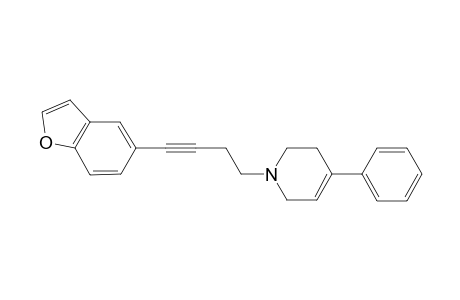 1,2,3,6-Tertrahydro-1-[4-(5-benzofuryl)-3-butynyl]-4-phenylpyridine