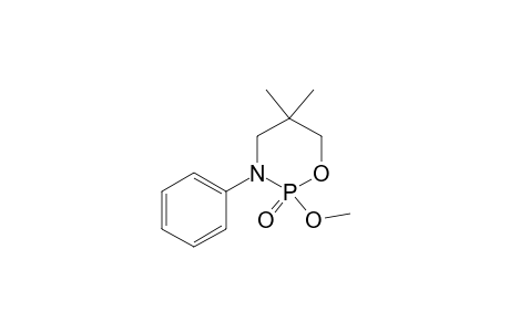 2H-1,3,2-Oxazaphosphorine, tetrahydro-2-methoxy-5,5-dimethyl-3-phenyl-, 2-oxide