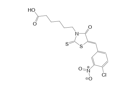 3-thiazolidinehexanoic acid, 5-[(4-chloro-3-nitrophenyl)methylene]-4-oxo-2-thioxo-, (5Z)-