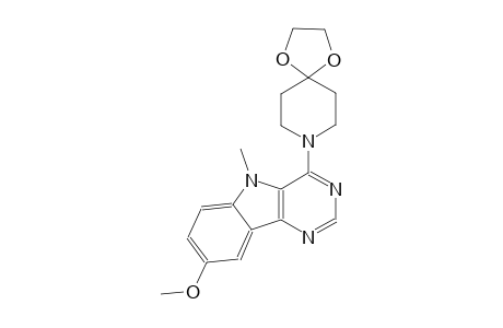 4-(1,4-dioxa-8-azaspiro[4.5]dec-8-yl)-8-methoxy-5-methyl-5H-pyrimido[5,4-b]indole