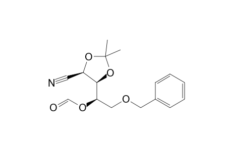 5-O-Benzyl-4-O-formyl-2,3-O-isopropylidene-D-lyxononitrile