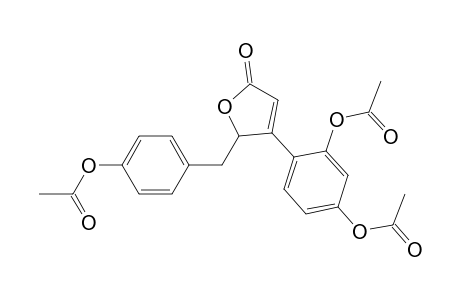 2(5H)-Furanone, 5-[[4-(acetyloxy)phenyl]methyl]-4-[2,4-bis(acetyloxy)phenyl]-