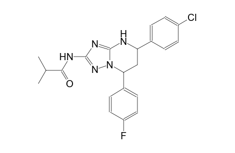 N-[5-(4-chlorophenyl)-7-(4-fluorophenyl)-4,5,6,7-tetrahydro[1,2,4]triazolo[1,5-a]pyrimidin-2-yl]-2-methylpropanamide
