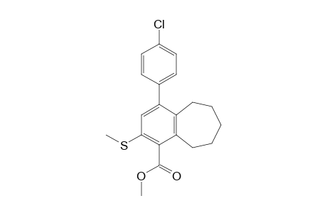 Methyl 4-(4-chlorophenyl)-6-methylthio-2,3-pentamethylenobenzoate