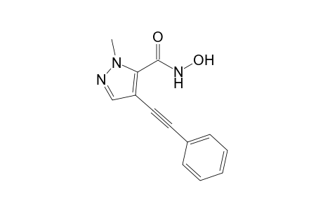 2-Methyl-4-(2-phenylethynyl)pyrazole-3-carbohydroxamic acid