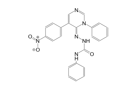 (4Z)-5-(4-nitrophenyl)-3-phenyl-4(3H)-pyrimidinone N-phenylsemicarbazone