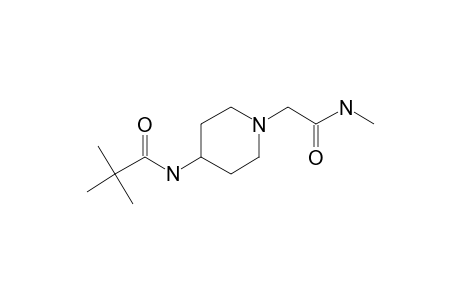 1-Piperidineacetamide, 4-amino-N-methyl-, N'-trimethylacetyl-