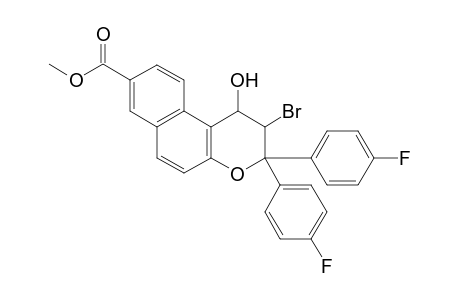 2-Bromo-3,3-bis(4-fluorophenyl)-8-(methoxycarbonyl)-2,3-dihydro-1H-naphtho[2,1-b]pyran-1-ol