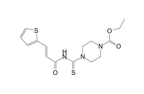 ethyl 4-({[(2E)-3-(2-thienyl)-2-propenoyl]amino}carbothioyl)-1-piperazinecarboxylate