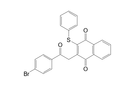 1,4-Naphthalenedione, 2-[2-(4-bromophenyl)-2-oxoethyl]-3-(phenylthio)-
