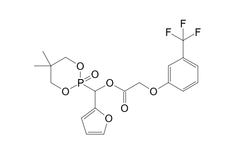 2-(3-trifluoromethylphenoxyacetoxy)(2-furyl)methyl-5,5-dimethyl-1,3,2-dioxophospha-2-onephosphonic acid ester