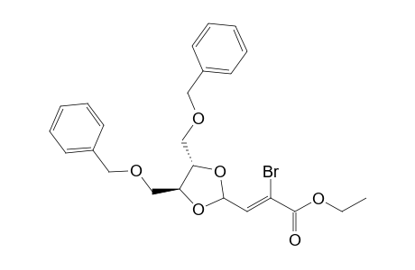 (Z)-3-[(4S,5S)-4,5-bis(benzoxymethyl)-1,3-dioxolan-2-yl]-2-bromo-acrylic acid ethyl ester