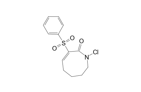 2(1H)-Azocinone, 1-chloro-5,6,7,8-tetrahydro-3-(phenylsulfonyl)-, (E)-