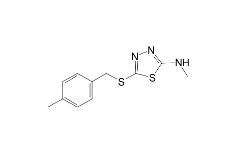 2-(methylamino)-5-[(p-methylbenzyl)thio]-1,3,4-thiadiazole