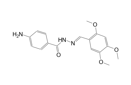 4-amino-N'-[(E)-(2,4,5-trimethoxyphenyl)methylidene]benzohydrazide