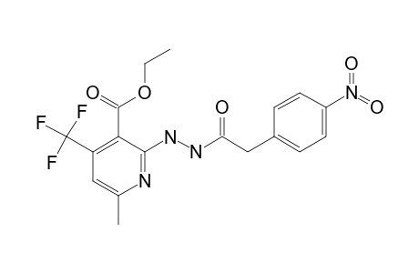 6-methyl-2-[N'-[2-(4-nitrophenyl)acetyl]hydrazino]-4-(trifluoromethyl)nicotinic acid ethyl ester