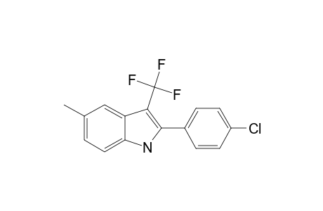2-(4-CHLOROPHENYL)-3-(TRIFLUOROMETHYL)-5-METHYL-INDOLE