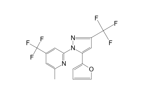 2-[5-(2-FURYL)-3-(TRIFLUOROMETHYL)PYRAZOL-1-YL]-6-METHYL-4-(TRIFLUOROMETHYL)PYRIDINE