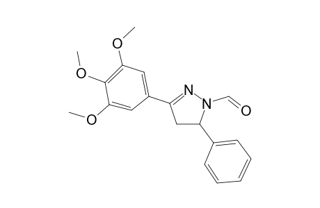 5-Phenyl-3-(3,4,5-trimethoxyphenyl)-4,5-dihydropyrazole-1-carbaldehyde