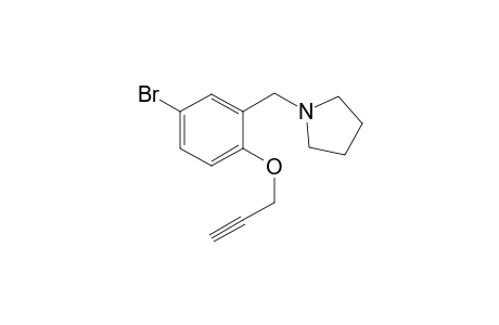 1-(5-Bromo-2-(prop-2-yn-1-yloxy)benzyl)pyrrolidine