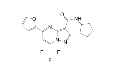 N-cyclopentyl-5-(2-furyl)-7-(trifluoromethyl)pyrazolo[1,5-a]pyrimidine-3-carboxamide