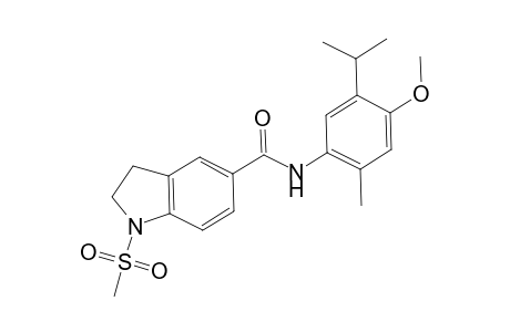N-(4-methoxy-2-methyl-5-propan-2-yl-phenyl)-1-methylsulfonyl-2,3-dihydroindole-5-carboxamide
