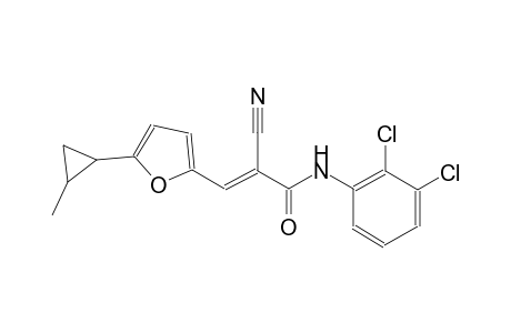 (2E)-2-cyano-N-(2,3-dichlorophenyl)-3-[5-(2-methylcyclopropyl)-2-furyl]-2-propenamide