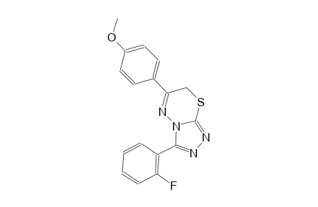 3-(2-fluorophenyl)-6-(4-methoxyphenyl)-7H-[1,2,4]triazolo[3,4-b][1,3,4]thiadiazine