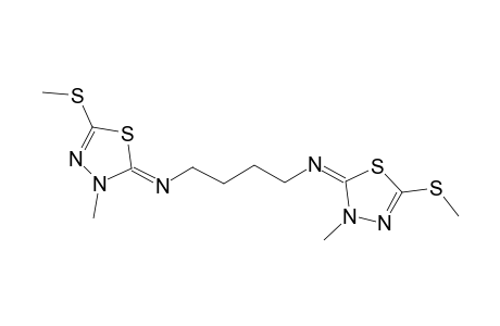 2,2'-tetramethylenediimino-bis(2,3-dihydro-3-methyl-5-methylthio-1,3,4-thiadiazole)