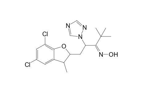 3-Pentanone, 1-(5,7-dichloro-2,3-dihydro-3-methyl-2-benzofuranyl)-4,4-dimethyl-2-(1H-1,2,4-triazol-1-yl)-, oxime