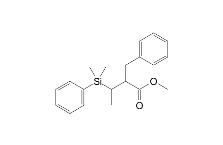 Methyl (2RS,3RS)-2-benzyl-3-dimethyl(phenyl)silylbutanoate