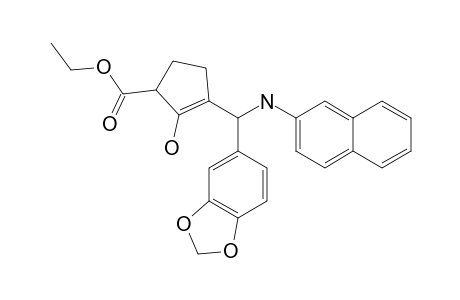 ETHYL-2-HYDROXY-3-[3,4-METHYLENEDIOXY-(2-NAPHTHYLAMINO)-METHYL]-2-CYCLOPENTENE-CARBOXYLATE