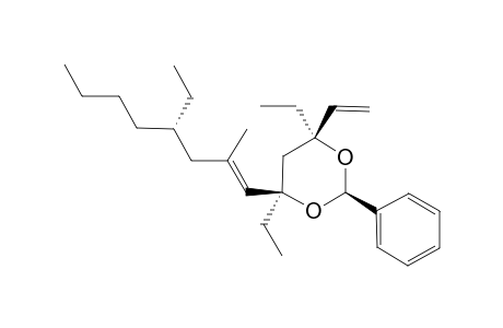 (4S,4'R,6S)-4,6-DIETHYL-4-(4-ETHYL-2-METHYLOCT-1-ENYL)-2-PHENYL-6-VINYL-[1,3]-DIOXANE