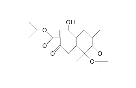 2,8,9-Trihydroxy-8,10-dimethyl-5-oxo-bicyclo(5.4.0)undeca-3-ene-4-carboxylic acid, tert-butyl ester 8,9-acetonide