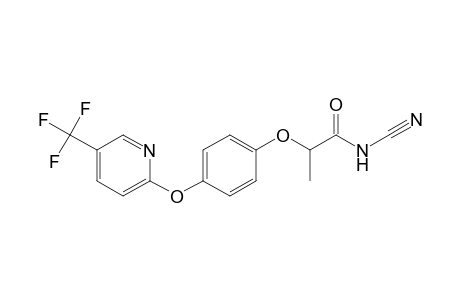 Propanamide, N-cyano-2-[4-[[5-(trifluoromethyl)-2-pyridinyl]oxy]phenoxy]-, (+/-)-