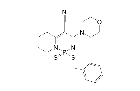 1H-Pyrido[1,2-c][1,3,2]diazaphosphorine-4-carbonitrile, 5,6,7,8-tetrahydro-3-(4-morpholinyl)-1-[(phenylmethyl)thio]-, 1-sulfide