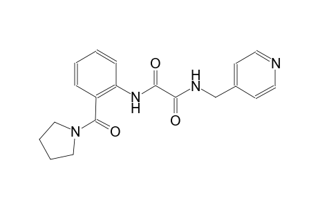 ethanediamide, N~1~-(4-pyridinylmethyl)-N~2~-[2-(1-pyrrolidinylcarbonyl)phenyl]-
