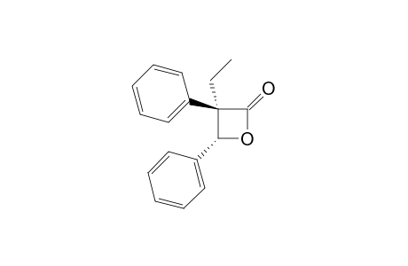 trans-3-Ethyl-3,4-diphenyl-2-oxetanone