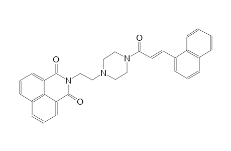 2-(2-{4-[(2E)-3-(1-naphthyl)-2-propenoyl]-1-piperazinyl}ethyl)-1H-benzo[de]isoquinoline-1,3(2H)-dione