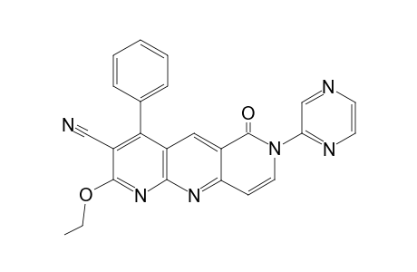3-Cyano-2-ethoxy-6-oxo-6,7-dihydro-4-phenyl-7-(pyrazin-2-yl)-1,7,10-anthyridine