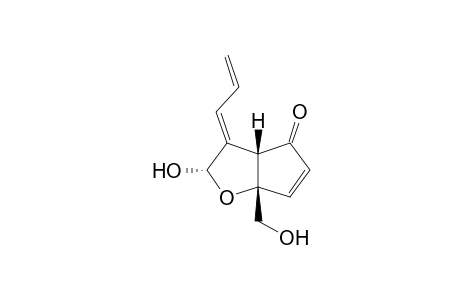 (2S,3E,3aS,6aS)-2-hydroxy-6a-(hydroxymethyl)-3-prop-2-enylidene-3aH-cyclopenta[b]furan-4-one