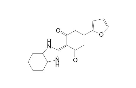 1,3-cyclohexanedione, 5-(2-furanyl)-2-(octahydro-2H-benzimidazol-2-ylidene)-