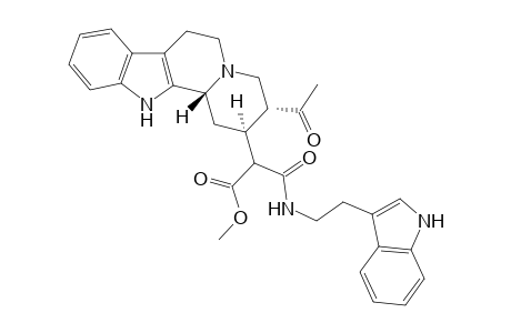(2S,3R,12bR)-3-Acetyl-2-{[2-(3-indolyl)ethylcarbamoyl](methoxycarbonyl)methyl}-1,2,3.4,6,7,12,12b-octahydroindolo[2,3-a]quinolizine