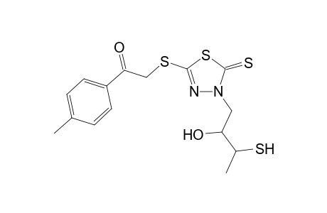 3-(2-Hydroxy-3-methylsulfanlpropyl)-5-(4-methylbenzoyl)methylsulfanyl-2,3-dihydro-1,3,4-thiadiazole-2-thione