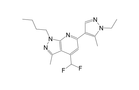 1-butyl-4-(difluoromethyl)-6-(1-ethyl-5-methyl-1H-pyrazol-4-yl)-3-methyl-1H-pyrazolo[3,4-b]pyridine