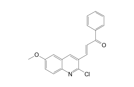 (2E)-3-(2-CHLORO-6-METHOXY-QUINOLIN-3-YL)-1-PHENYLPROP-2-EN-1-ONE