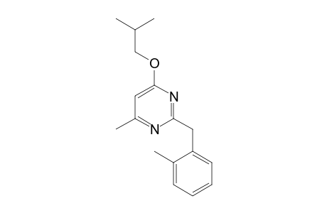 Pyrimidine, 4-methyl-2-[(2-methylphenyl)methyl]-6-(2-methylpropoxy)-