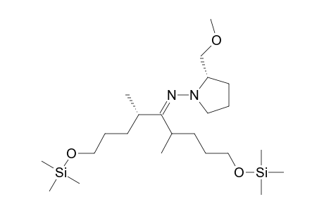 (+)-(2S,4'S,6'S)-2-Methoxymethyl-1-(4,6-dimethyl-1,9-bis(trimethylsilyloxy)-5-nonylideneamino)-pyrrolidine