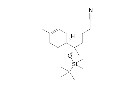 (S)-5-((tert-butyldimethylsilyl)oxy)-5-((S)-4-methylcyclohex-3-en-1-yl) hexanenitrile